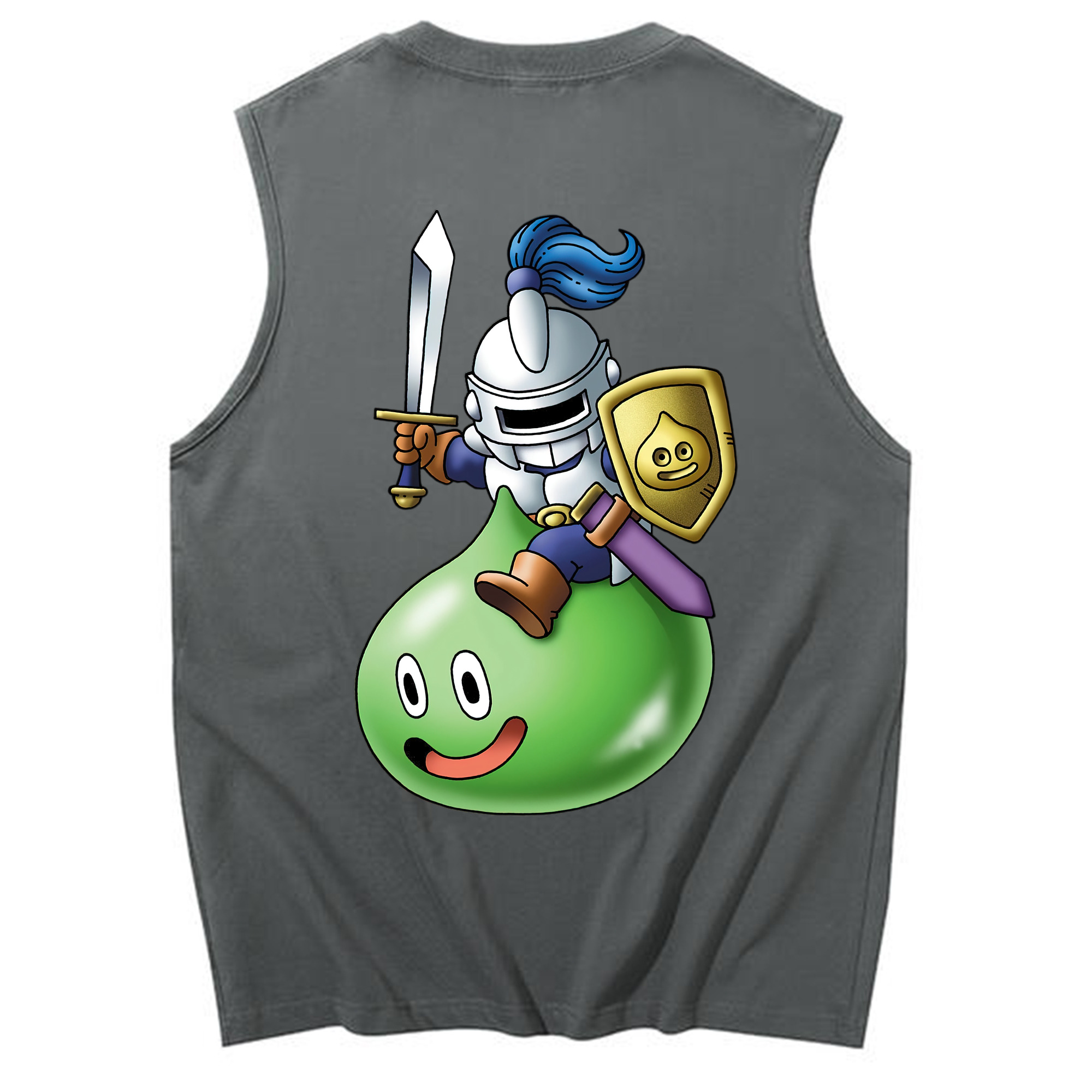 （画像用） ドラゴンクエスト Doragon Kuesuto Dragon Quest コットン100％タンクトップ（背面プリント）
